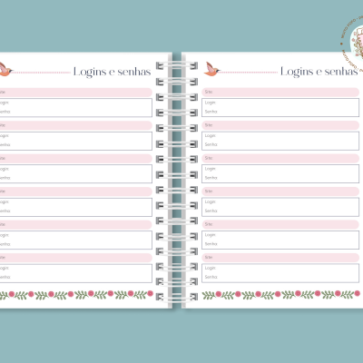 Planner Selos Pássaros