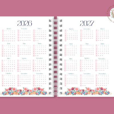 Planner Birds And Flowers