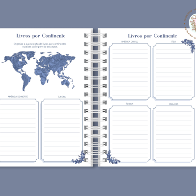 Caderno Leitura Majestade Azul