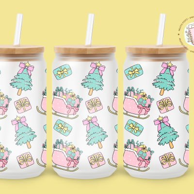 Copo Trenó de Presentes