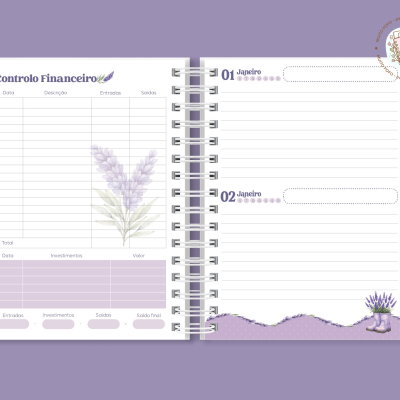 Agenda A5 Bouquet De Lavanda