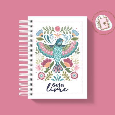 Caderno Pouse Onde Florescer