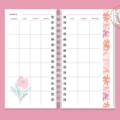 Planner Slim Florescer