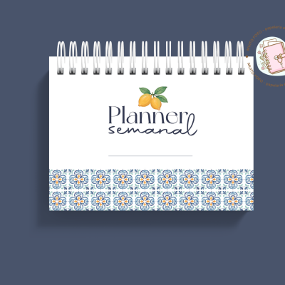 Planner Semanal Blue Mosaic