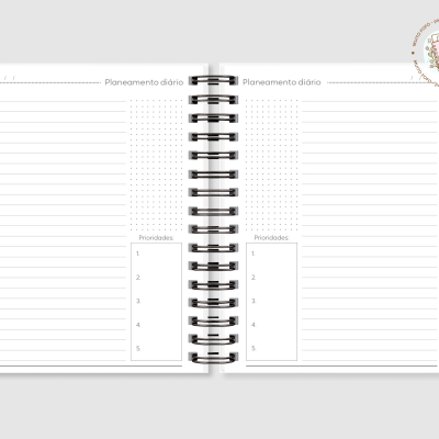 Planner Diário Azul