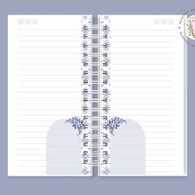 Caderno Slim Borboletas de Inverno