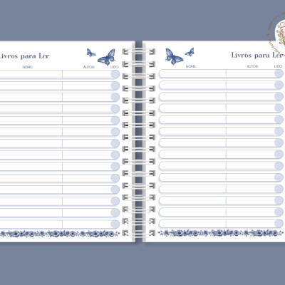 Caderno Leitura Majestade Azul