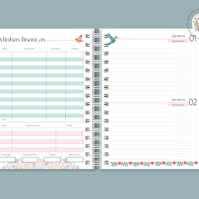 Agenda Birds And Flowers