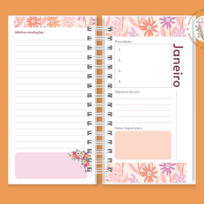 Agenda Slim Luz Interior