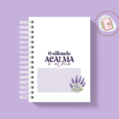 Caderno A5 Lavanda Interior
