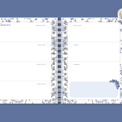 Planner Floresta Azul