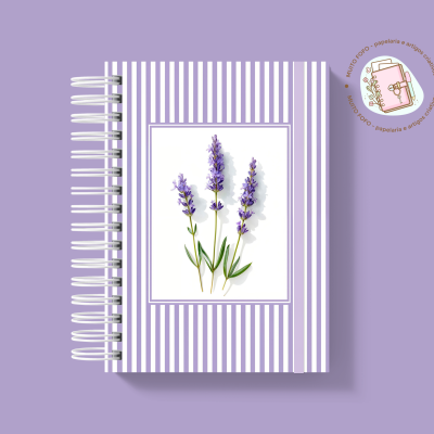 Caderno A5 Jardim De Lavanda