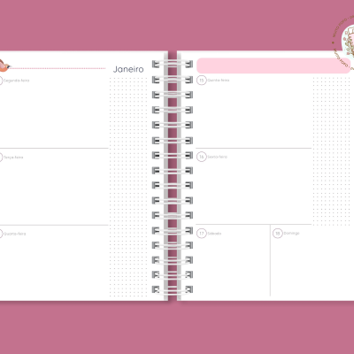 Planner Birds And Flowers