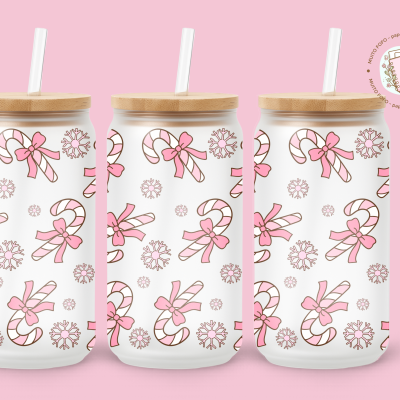 Copo Candy Canes de Natal