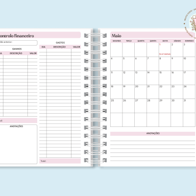 Agenda 2026 Riscas Azuis e Rosa