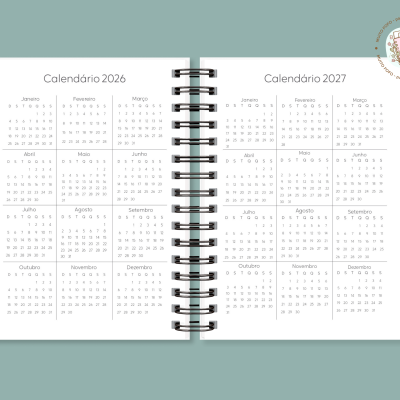 Agenda Azul com Riscas 2026
