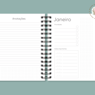 Agenda Azul com Riscas 2026