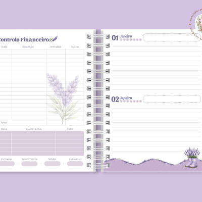 Agenda A5 Amor De Lavanda
