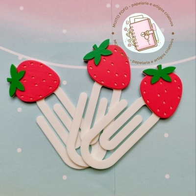 Clips Papel Moranguinho Fofo