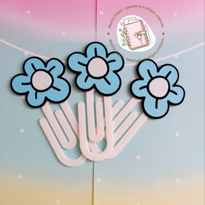 Clips Papel Flores Geladas