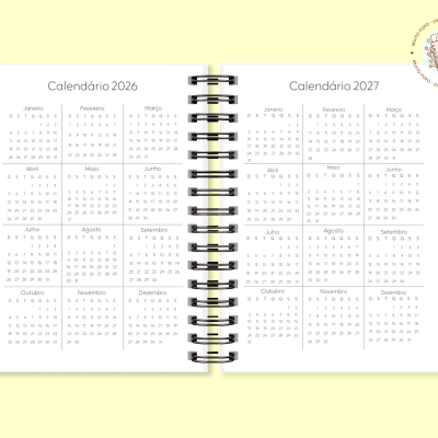 Agenda 2026 Verde e Castanho