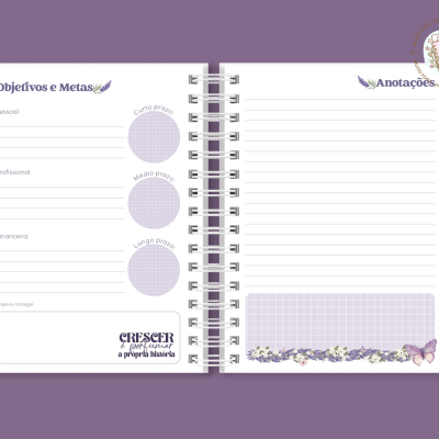 Agenda A5 Lavanda Interior