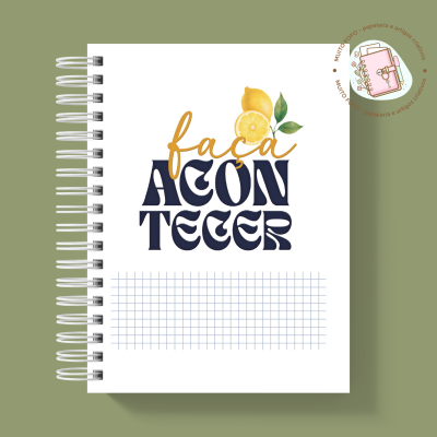Caderno Grande Lemon Bloom