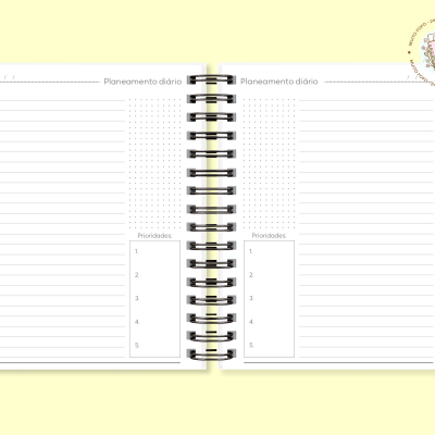 Planner Diário Verde Castanho