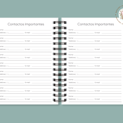 Agenda Azul com Riscas 2026