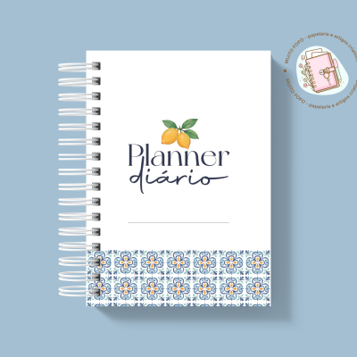 Planner Diário Blue Mosaic