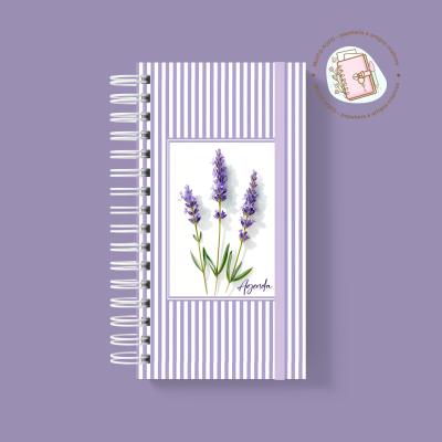 Agenda Slim Jardim De Lavanda
