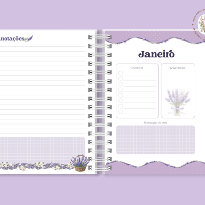 Agenda A5 Amor De Lavanda