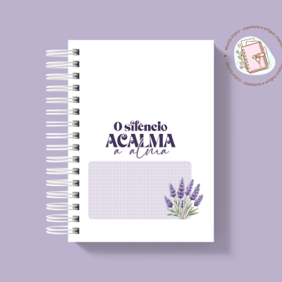 Caderno A5 O Silêncio Acalma A Alma