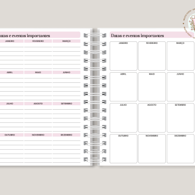 Agenda 2026 Riscas Rosa e Verde