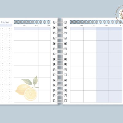 Planner Blue Mosaic