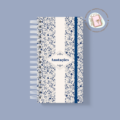 Caderno Slim Jardin Bleu