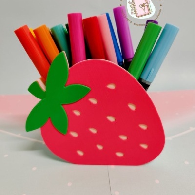 Porta Canetas Moranguinho Fofo