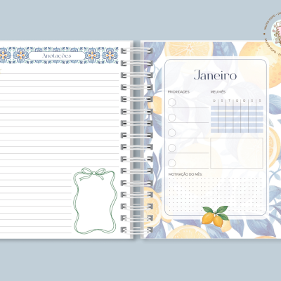 Planner Blue Mosaic