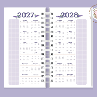 Agenda Slim Lavanda Interior