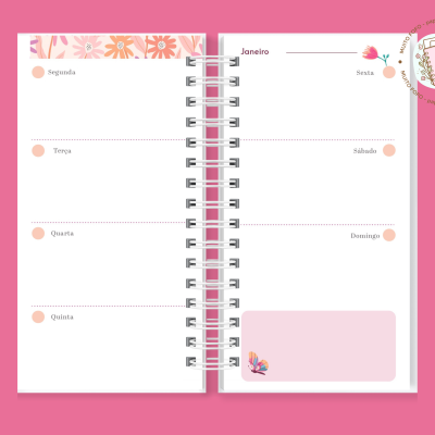 Planner Slim Cuidar É Amor
