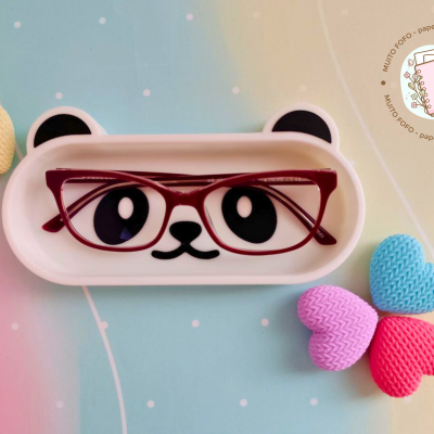 Porta Óculos — Panda Fofo