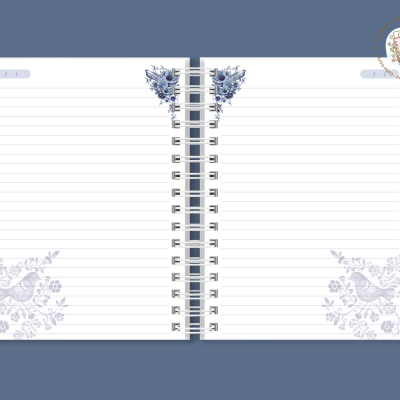 Caderno Majestade Azul