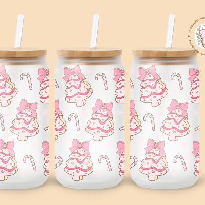 Copo Árvore Cookie Rosa