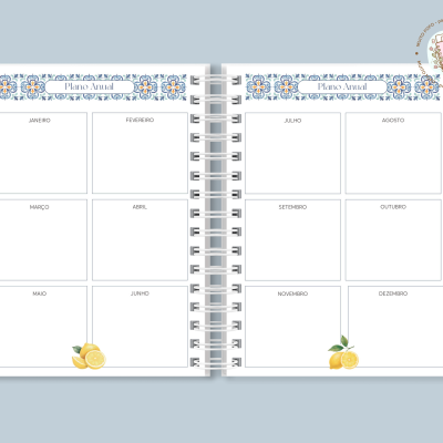 Planner Blue Mosaic