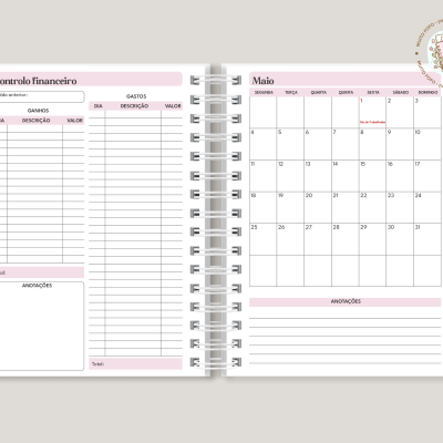 Agenda 2026 Riscas Rosa e Verde