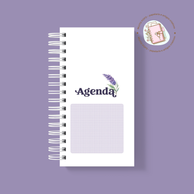 Agenda Slim Jardim De Lavanda
