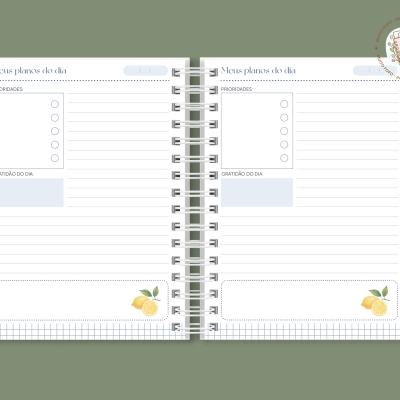Planner Diário Lemon Bloom