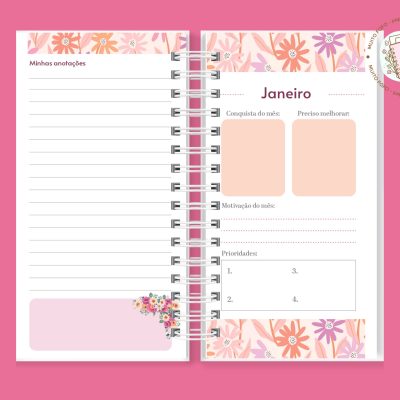 Planner Slim Cuidar É Amor