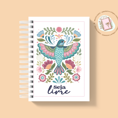 Caderno Felicidade Mora No Peito