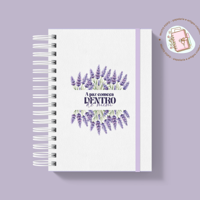 Caderno A5 Bouquet De Lavanda